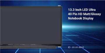 13.3 Inch LED Ultra 40 Pin HD (1366x768) Matt/Glossy Notebook Display 2